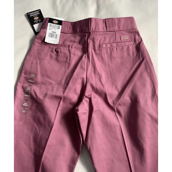 Dickies 874 Women's Work Pants 6 Reg Mauve Pink Original Fit Straight Leg New - Picture 5 of 11